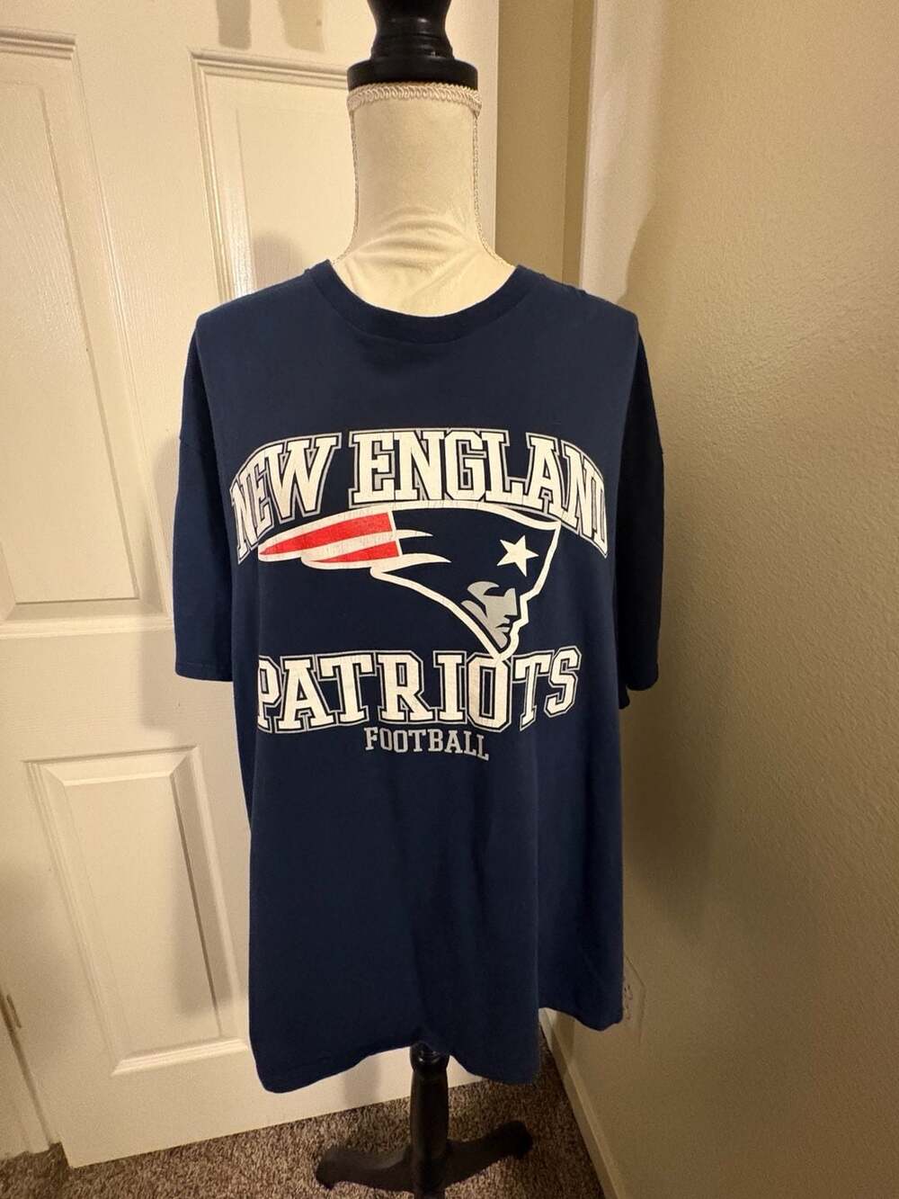 NFL New England Patriots Football T-Shirt Blue